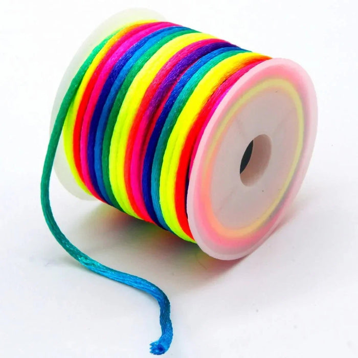 Neon Multi-colored Thread l Pack of 1 roll