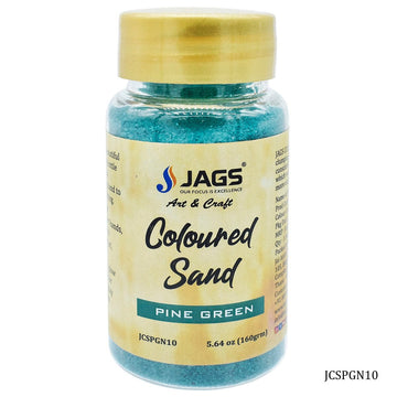 Add a Splash of Color to Your Crafts with Jags Coloured Sand 160 Gms PineGreen No10 JCSPGN10