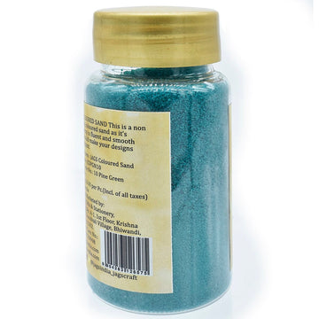 Add a Splash of Color to Your Crafts with Jags Coloured Sand 160 Gms PineGreen No10 JCSPGN10