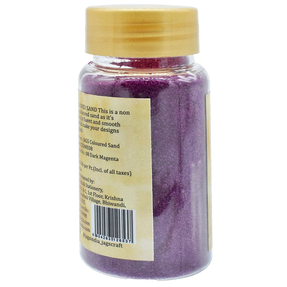 jags-mumbai Sand Jags Coloured Sand 160Gm Dark Magenta No8 JCSDME08 - Bring Your Crafts to Life