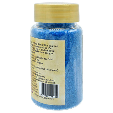 Jags Coloured Sand 160Gms Blue No 6 - Versatile Craft Sand for Creative Projects