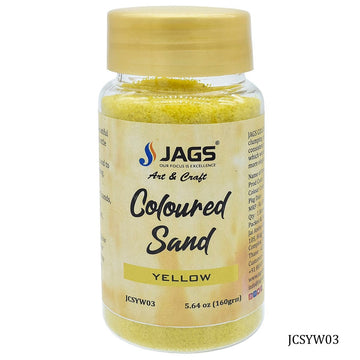 Jags Coloured Sand 160Gms Yellow No 3 JCSYW03