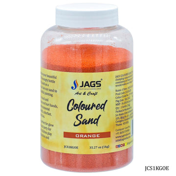 Jags Coloured Sand 1Kg Orange No 07 JCS1KGOE