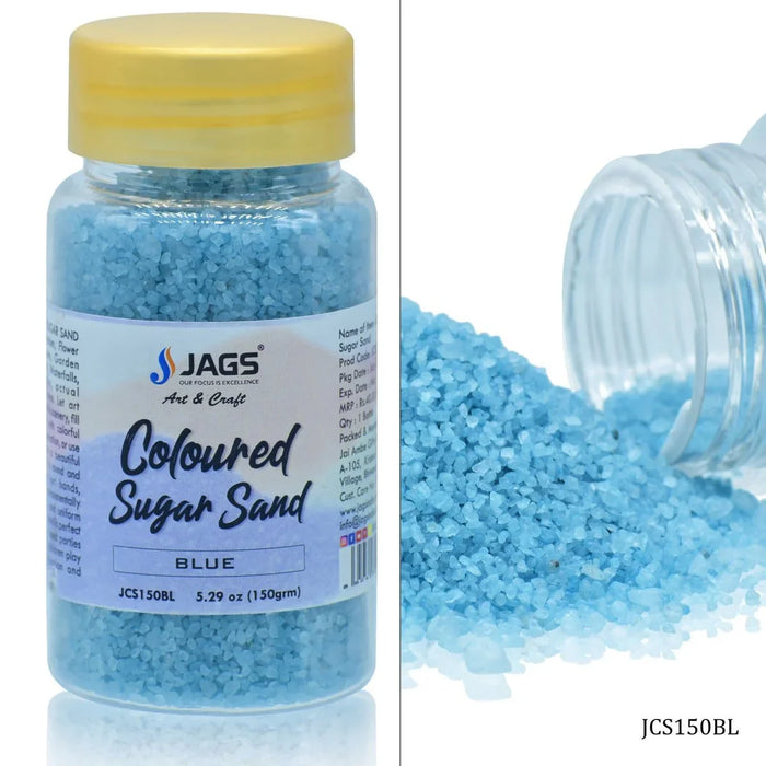Jags Coloured Sugar Sand 150Gms Blue JCS150BL