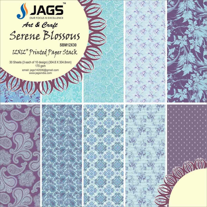 Designer Paper Pack for Scrapbooking and Greeting Cards 12x12 Inches