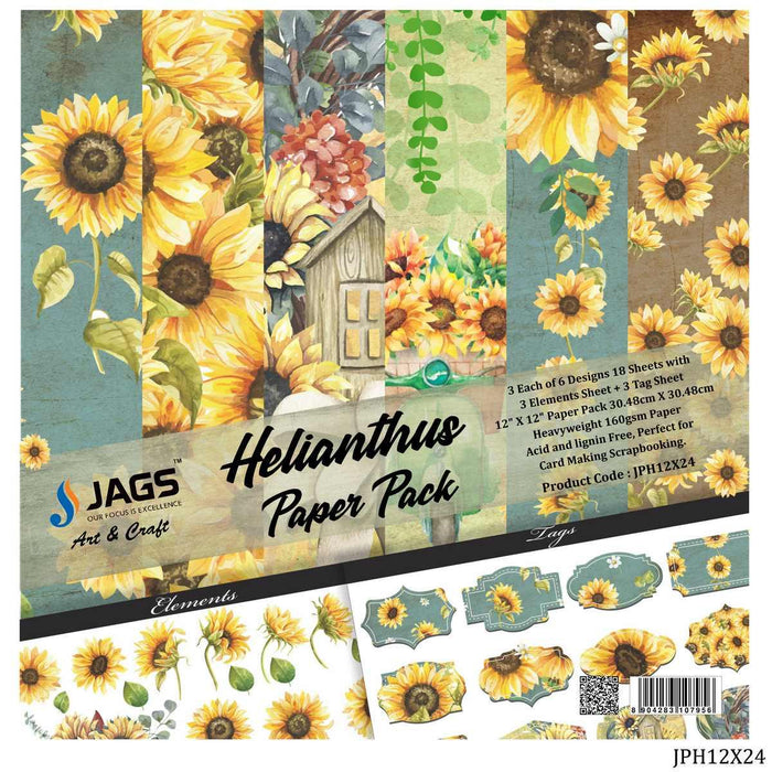 Designer Paper Pack for Scrapbooking and Greeting Cards 12x12 Inches