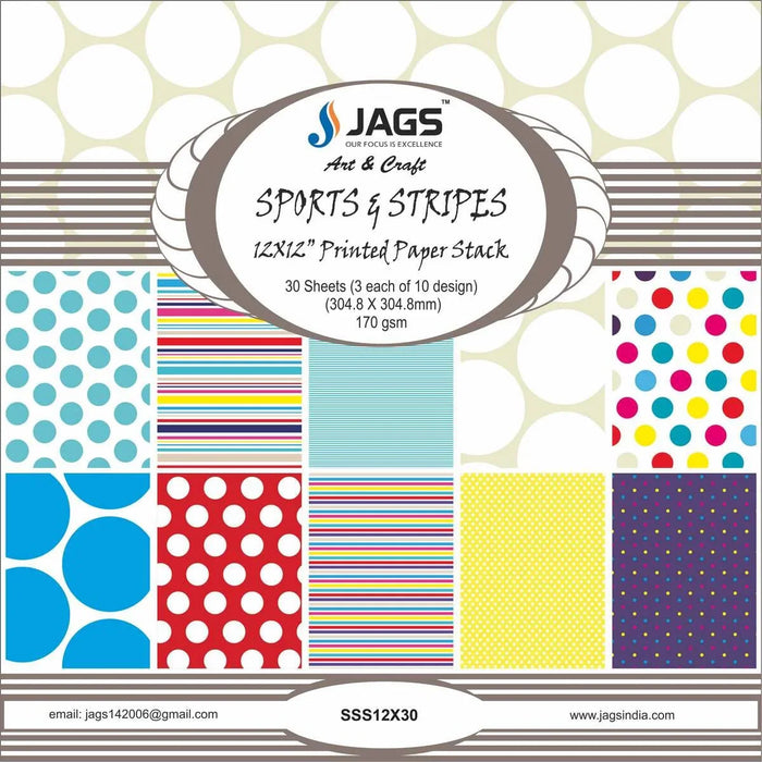 Designer Paper Pack for Scrapbooking and Greeting Cards 12x12 Inches