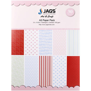 Scrapbooking paper packs ,printed greeting papers of Paper Jags A5 Mania A/5 PPA5X30