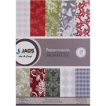 Scrapbooking paper packs ,printed greeting papers of Paper Jags A5 Signature-10D SEA5X30