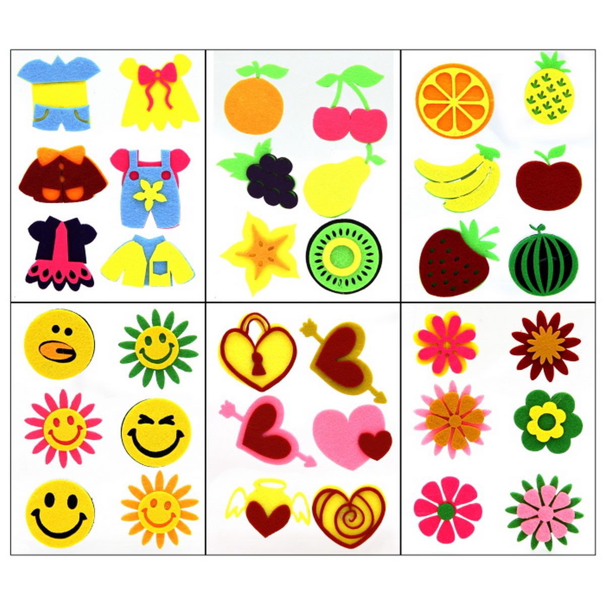 jags-mumbai scrapbook Stickers Felt Sticker Mix Design