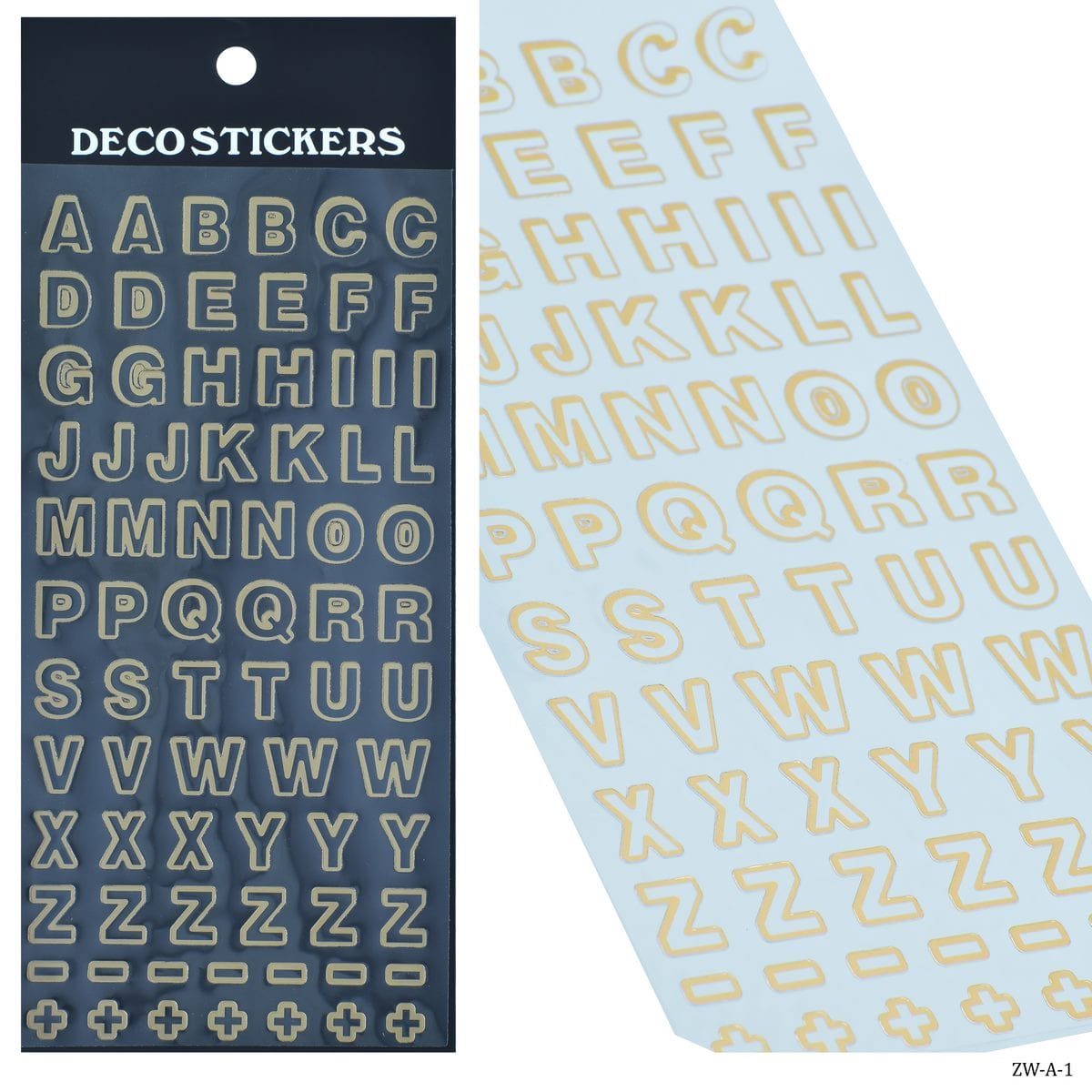 jags-mumbai scrapbook Stickers Golden Alphabet Stickers (Contain 1 Unit sheet )