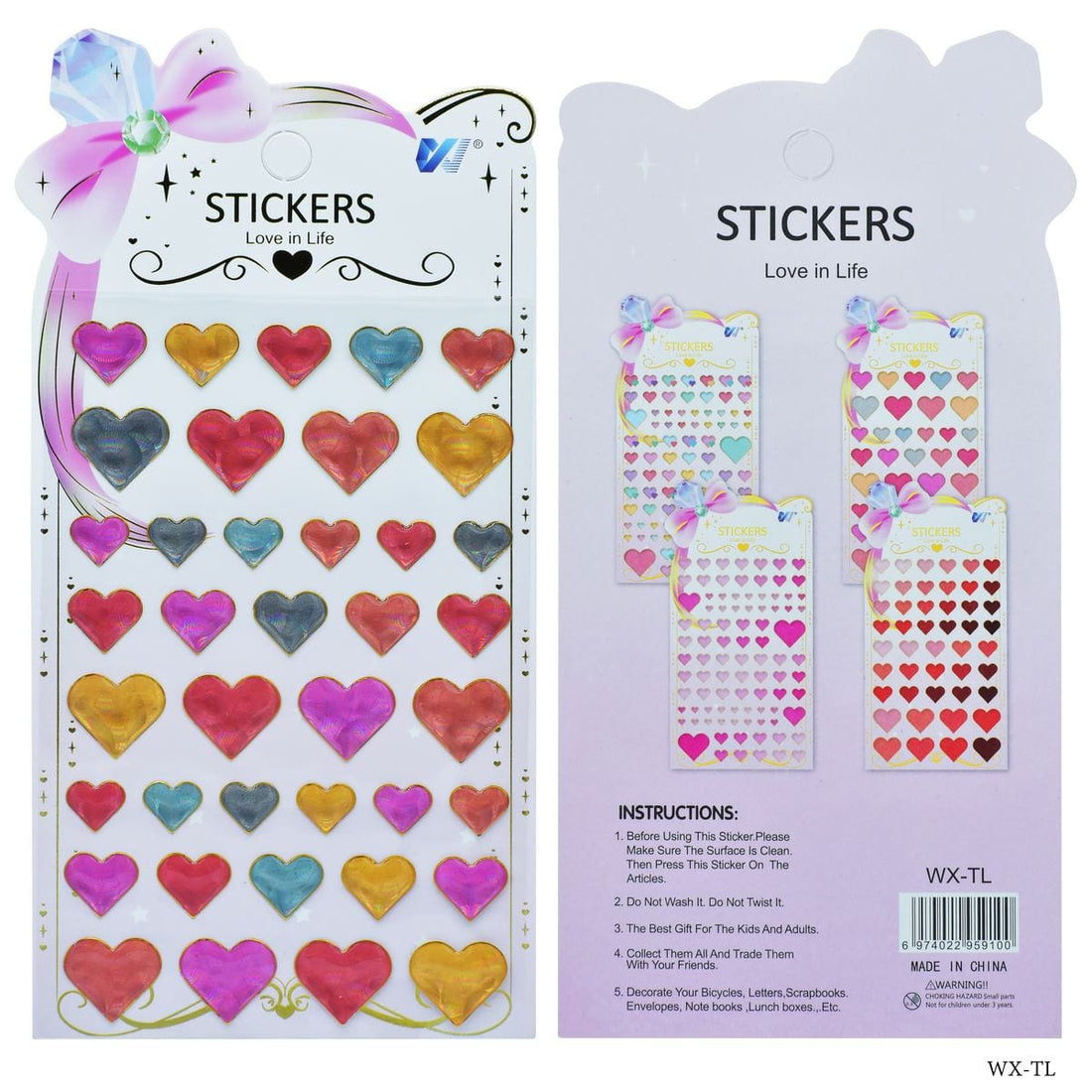 jags-mumbai Stickers Sticker Love In Life Heart Shape