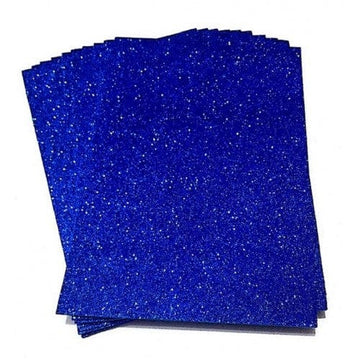 A3 Glitter Foam Sheet self adhesive Blue - 1 sheet
