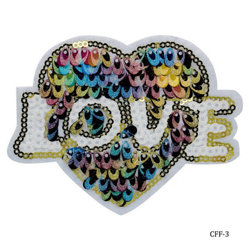 Craft Sequin Heart Love Medium CFF-3