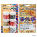 jags-mumbai Sequin Jags Diy Sequins Rhombus 6 Colour pck 60Gsm JDSR01-A