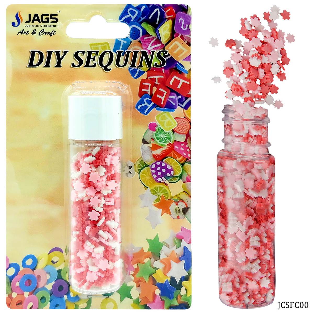 jags-mumbai Sequin Jags Sequins Shaker Daisy Slice Cutout JCSFC00