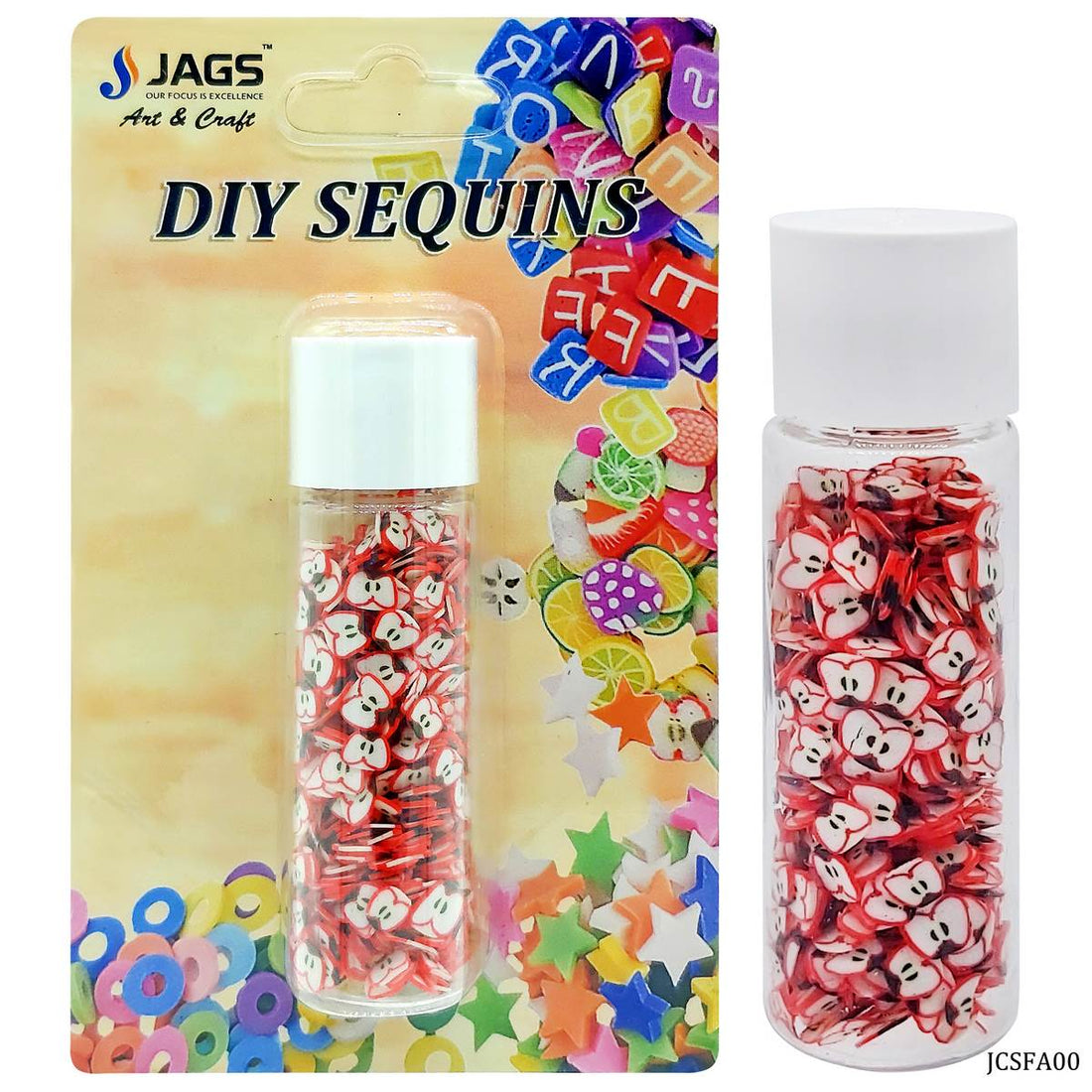 jags-mumbai Sequin Jags Sequins Shaker Fruit Apple  JCSFA00