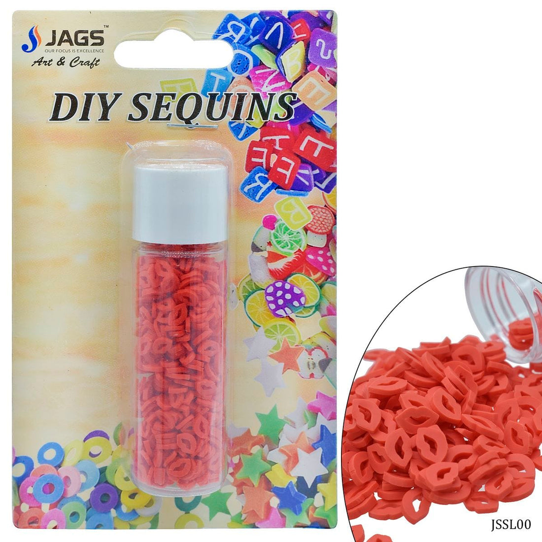 jags-mumbai Sequin Jags Sequins Shaker Lips JSSL00