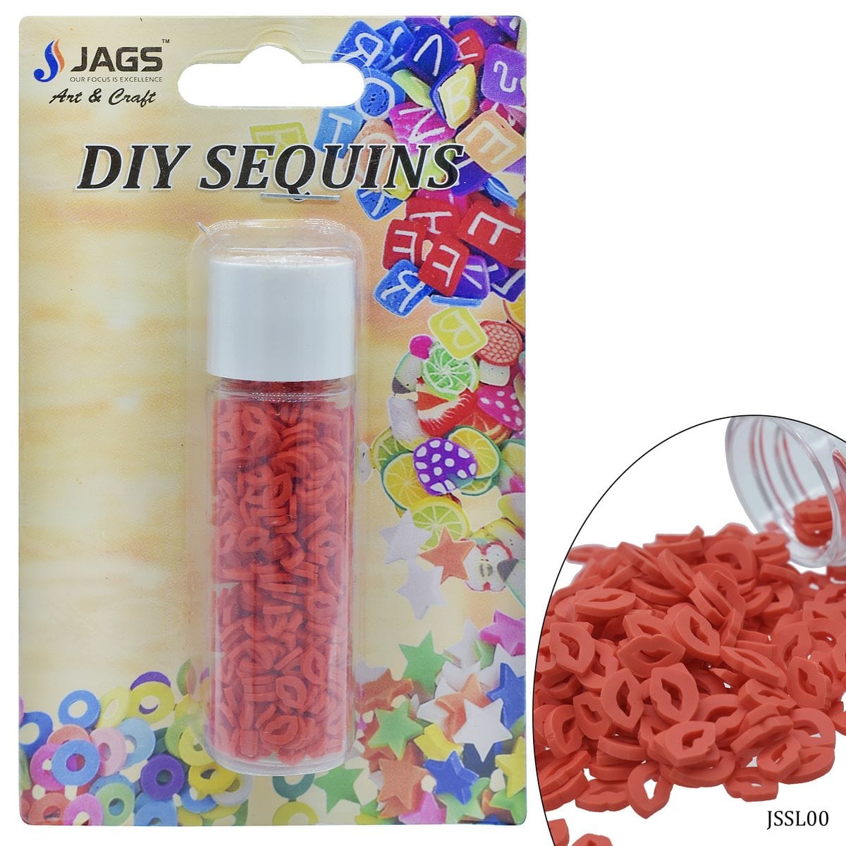 jags-mumbai Sequin Jags Sequins Shaker Lips JSSL00