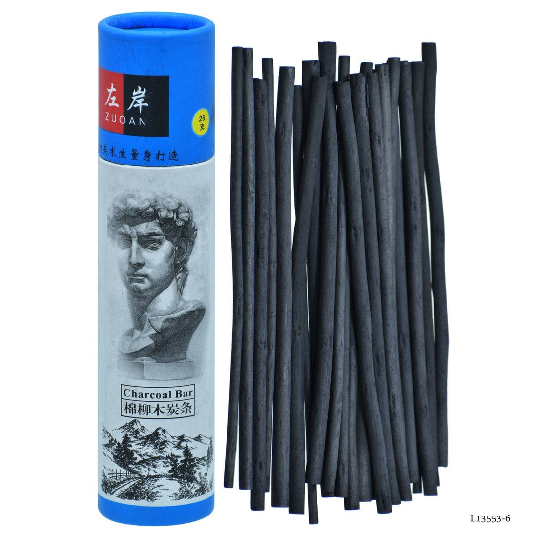 jags-mumbai Sketching Material Charcoal Bar L135MM 3-6MM 25Pcs