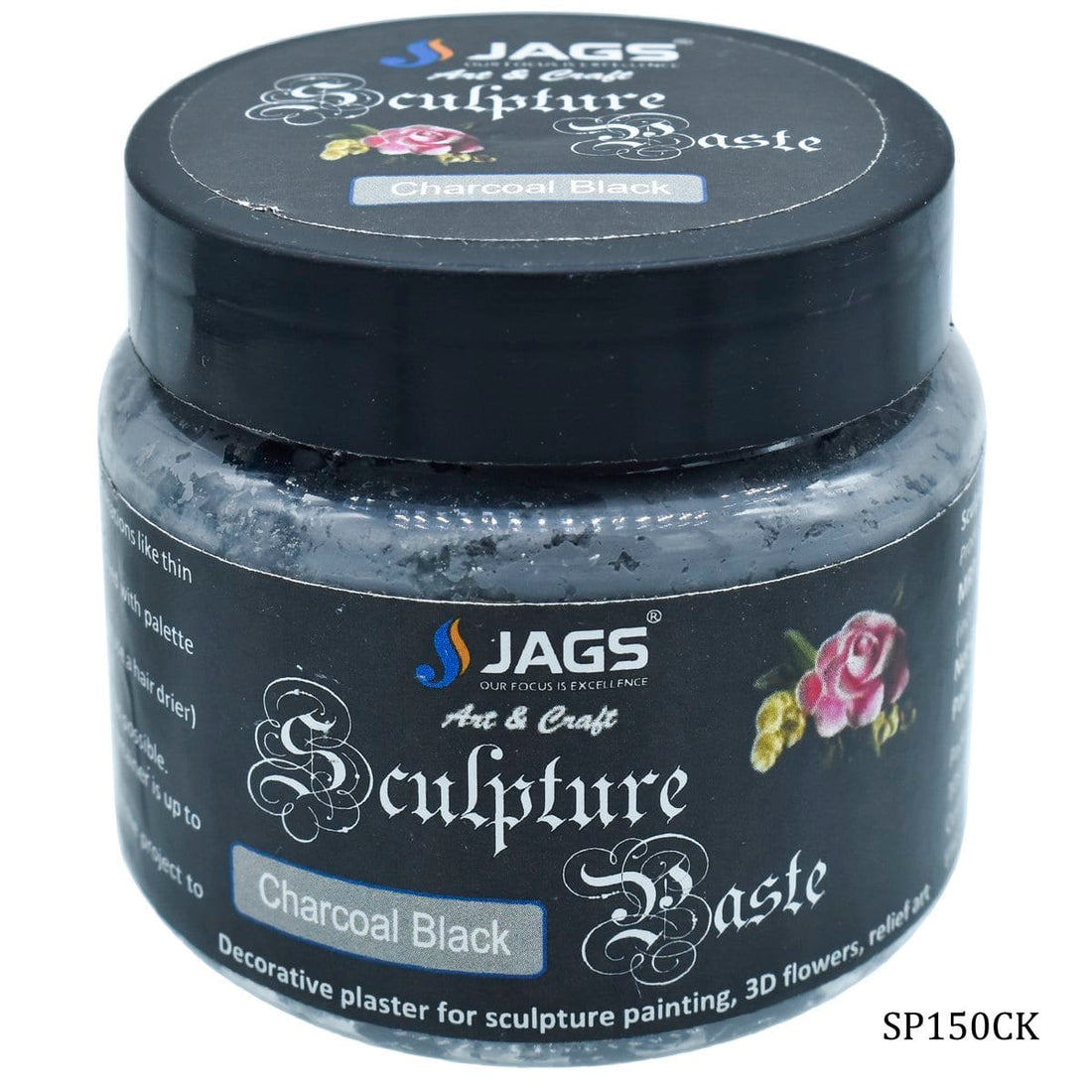 jags-mumbai Sketching Material Charcoal Black Sculpture Paste 150GM