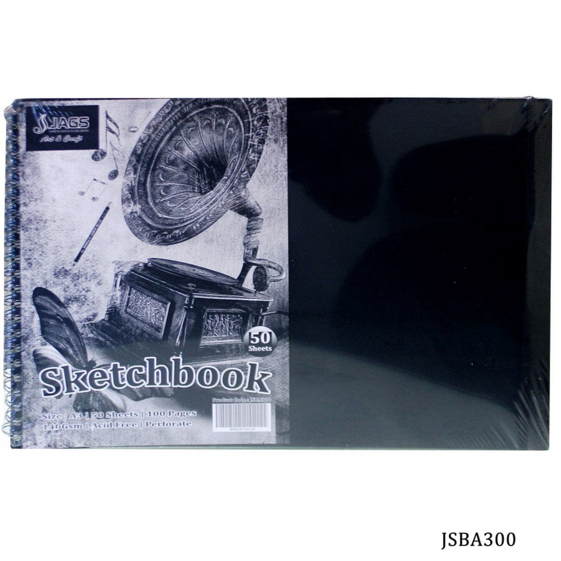 jags-mumbai Sketching Material Jags Sketch Book Wire-O A3 100 Pages 140Gm JSBA300