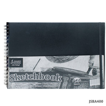 jags-mumbai Sketching Material Jags Sketch Book Wire-O A4 100Pages 140Gsm JSBA400