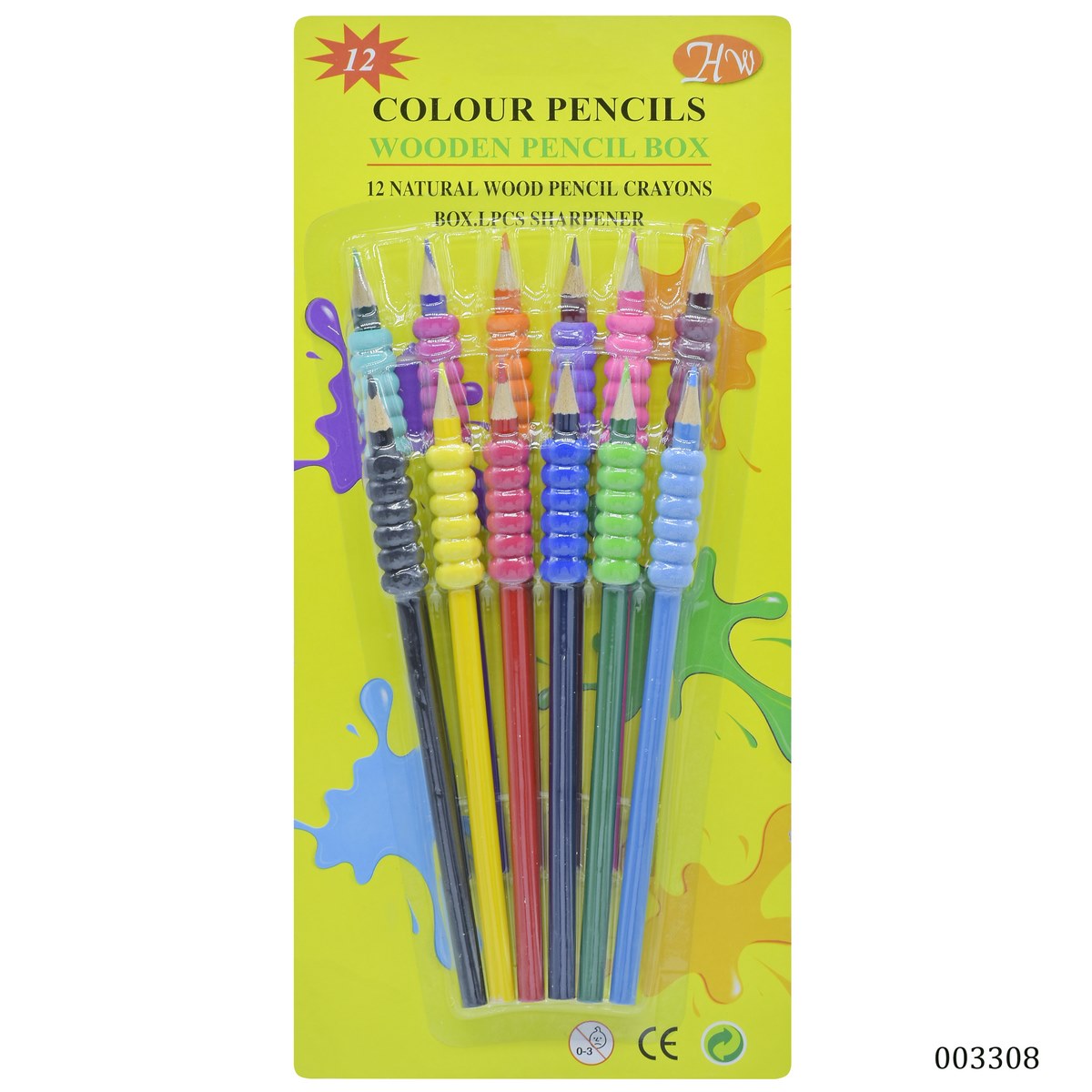 jags-mumbai Sketching Pencil Colour Pencils With Grip Set Of 12Pcs 003308