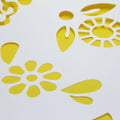 jags-mumbai Stencil A4 Flower Stencil - Durable PVC Materia (Contain 1 Unit)