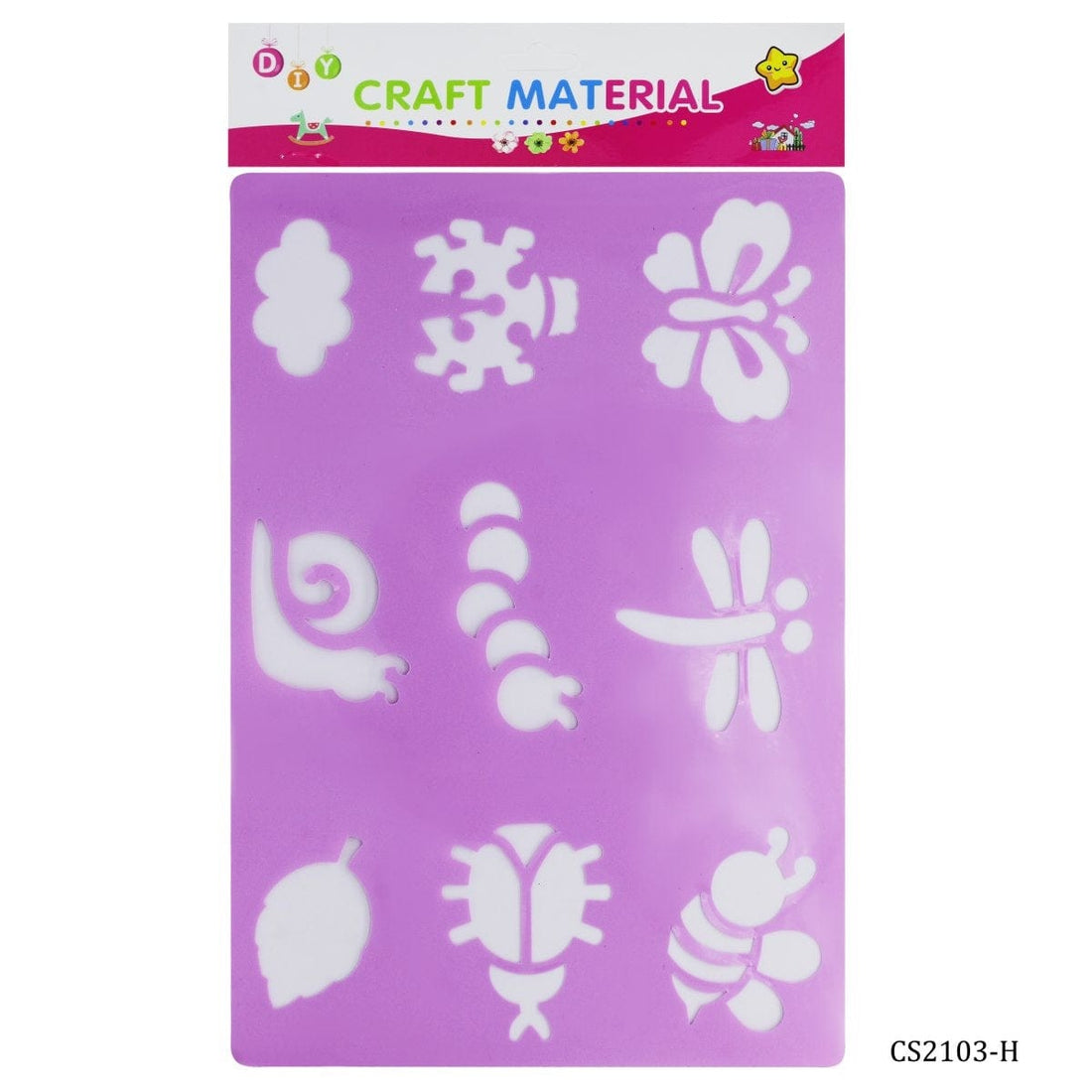 jags-mumbai Stencil A4 Leaves Stencil - Durable PVC Material (Contain 1 Unit)