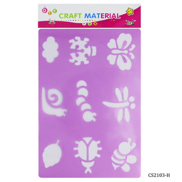 A4 Leaves Drawing Stencil - Durable PVC Material (Contain 1 Unit)