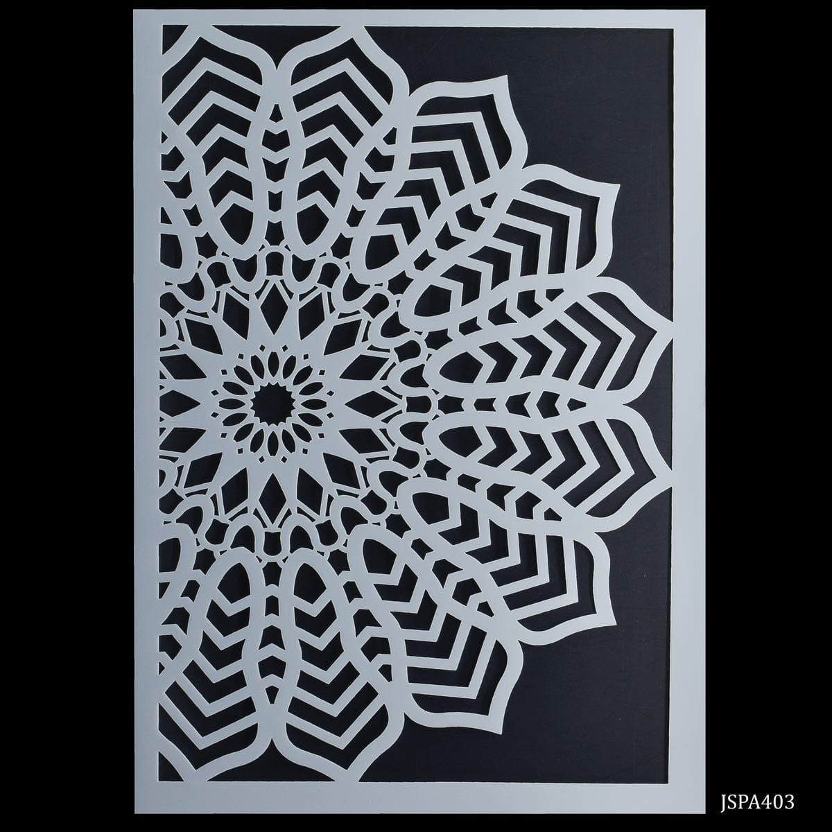 jags-mumbai Stencil Floral Delight: Stencil Plastic A4 size 180D Flower for Creative Designs.