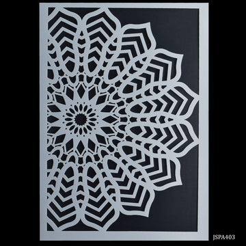 Floral Delight: Drawing Stencil Plastic A4 size 180D Flower for Creative Designs.