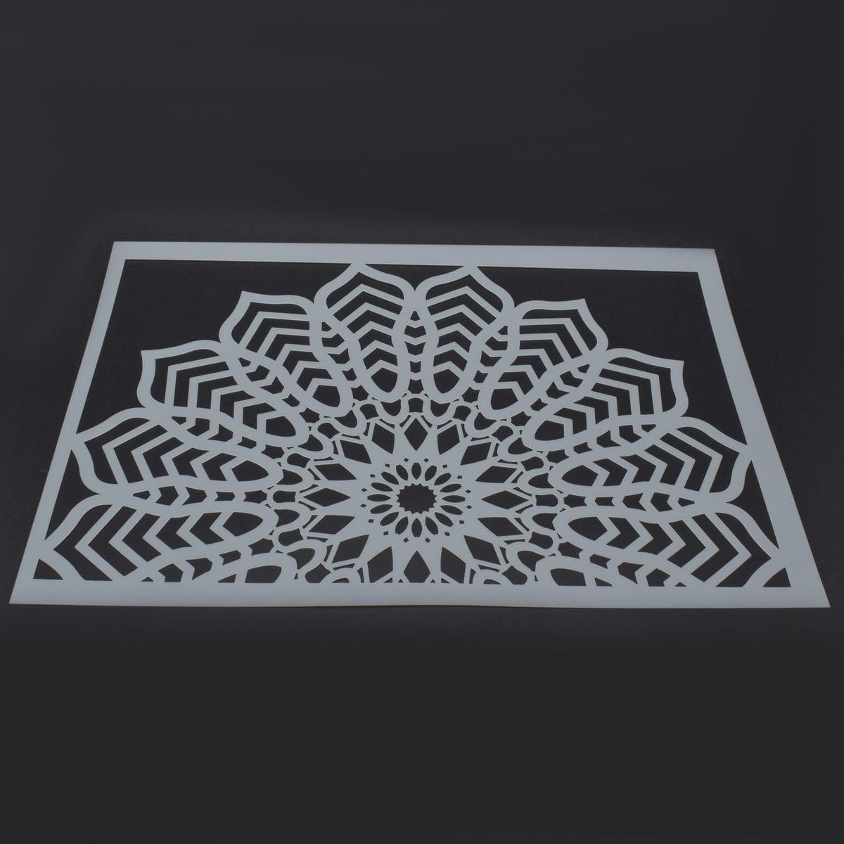 jags-mumbai Stencil Floral Delight: Stencil Plastic A4 size 180D Flower for Creative Designs.