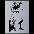 jags-mumbai Stencil Graceful Serenity: Stencil Plastic A5 size Swan Design for Artistic Elegance