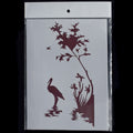 jags-mumbai Stencil Graceful Serenity: Stencil Plastic A5 size Swan Design for Artistic Elegance