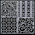 jags-mumbai Stencil Jags Stencil Plastic 6x6 4Pcs Set - Creative Craft Tool for Scrapbooking and Art Projects