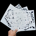 jags-mumbai Stencil Jags Stencil Plastic 6x6 4Pcs Set - Creative Craft Tool for Scrapbooking and Art Projects