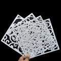 jags-mumbai Stencil Jags Stencil Plastic 6x6 4Pcs Set - Creative Craft Tool for Scrapbooking and Art Projects