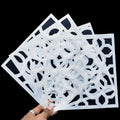 jags-mumbai Stencil Jags Stencil Plastic 6x6 4Pcs Set - Creative Craft Tool for Scrapbooking and Art Projects