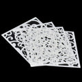 jags-mumbai Stencil Jags Stencil Plastic 6x6 4Pcs Set - Creative Craft Tool for Scrapbooking and Art Projects