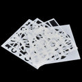 jags-mumbai Stencil Jags Stencil Plastic 6x6 4Pcs Set - Creative Craft Tool for Scrapbooking and Art Projects