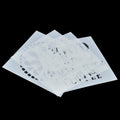 jags-mumbai Stencil Jags Stencil Plastic 6x6 4Pcs Set - Creative Craft Tool for Scrapbooking and Art Projects