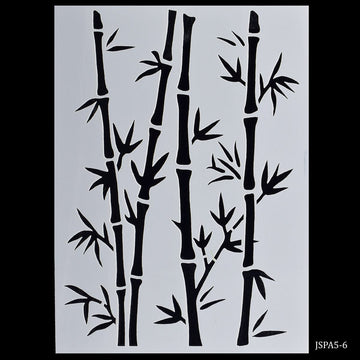 jags-mumbai Stencil Jags Stencil Plastic A5 "Bamboos Tree" - JSPA5-6