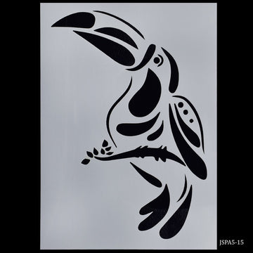 jags-mumbai Stencil Jags Stencil Plastic A5- Bird Design (Model-JSPA5-15
)