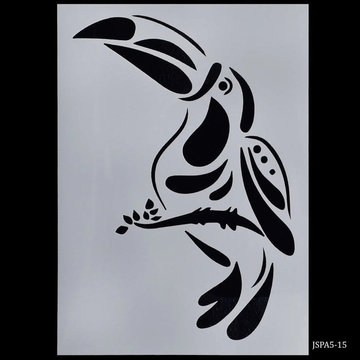 Jags Drawing Stencil Plastic A5- Bird Design (Model-JSPA5-15
)