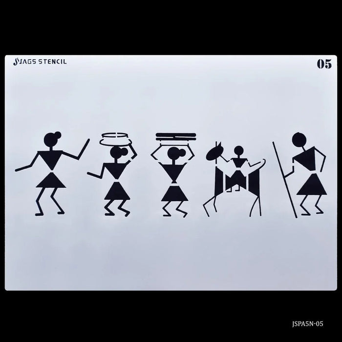 Jags Drawing Stencil Plastic A5 - Set of 1 Piece (Model: JSPA5N-05)