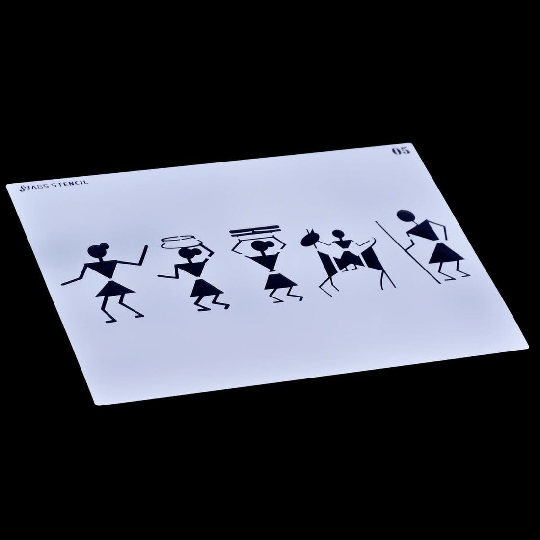 jags-mumbai Stencil Jags Stencil Plastic A5 - Set of 1 Piece (Model: JSPA5N-05)