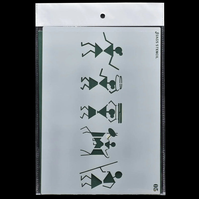 jags-mumbai Stencil Jags Stencil Plastic A5 - Set of 1 Piece (Model: JSPA5N-05)
