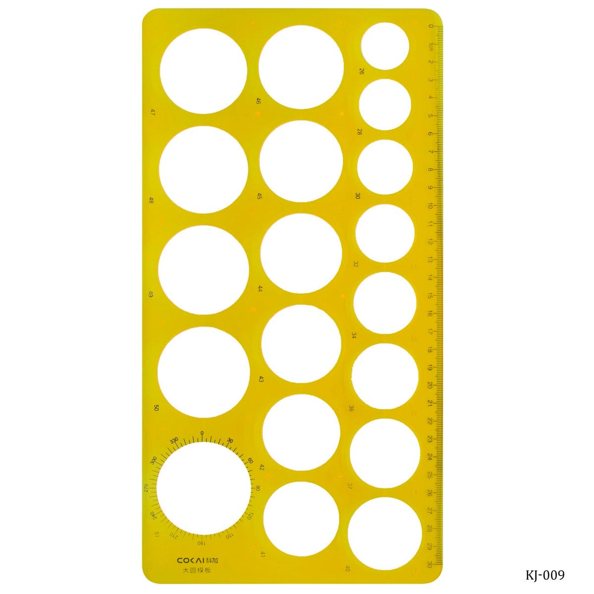 jags-mumbai Stencil Plastic Stencil Plot Model Circle Template KJ-009